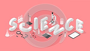 Isometric Science Concept Illustration