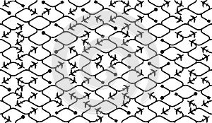 Isometric seamless pattern. Airport background.