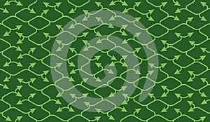 Isometric seamless pattern. Net lines background.