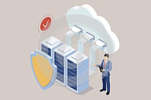 Isometric Secure Cloud Storage, Data Storage and Password Protection