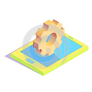 Isometric simple icon