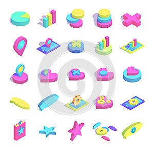 Isometric simple icon
