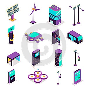 Isometric Smart City Icons