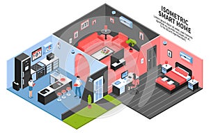 Isometric Smart Home Composition