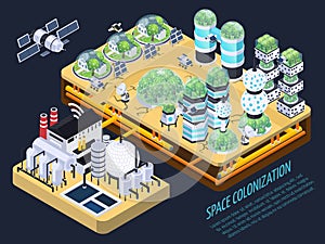 Isometric Space Colonization Concept