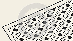 Isometric Square Geometric Tile Pattern, vector design Generative AI