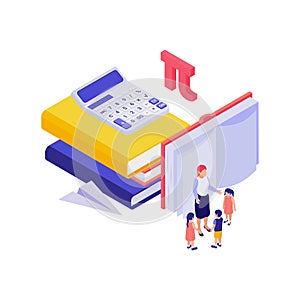 Isometric STEM Education Concept