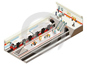 Isometric Subway Station Concept