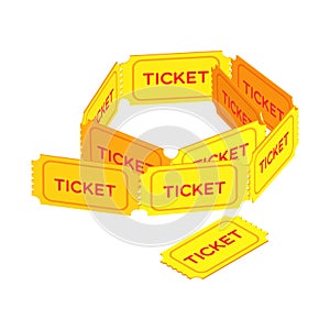 Isometric Ticket Icon