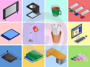 Isometric Tools for Graphic Design