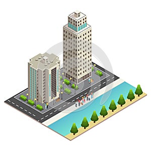 Isometric Travel Concept