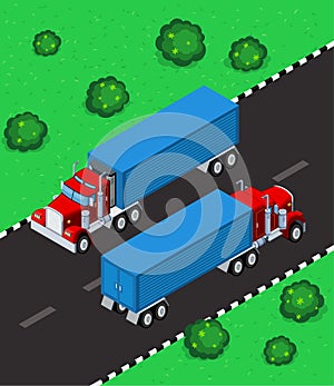 Isometric truck