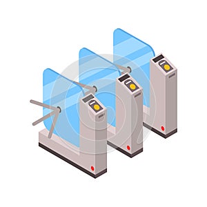 Isometric Turnstile Icon