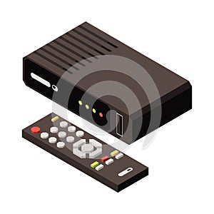 Isometric Tv Receiver