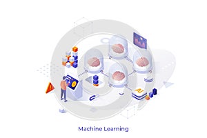 Isometric Vector Illustration For Website