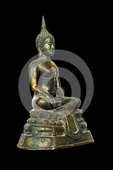 Isometric view Buddha statue