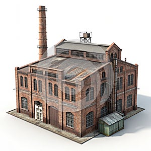 Isometric View of an Old Factory photo