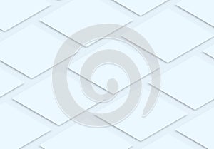 Isometric View Square Social Media Post Mockup with white background