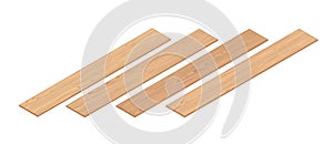 Isometric Wooden Planks