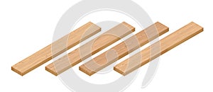 Isometric Wooden Planks