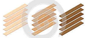 Isometric Wooden Planks