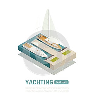 Isometric Yachting Banner