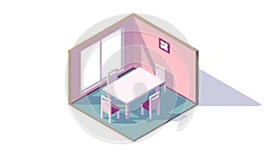 Isometric dining room