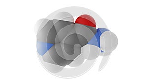 isoniazid molecule, antituberculosis agents, molecular structure, isolated 3d model van der Waals