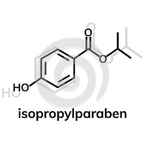 Isopropylparaben vector icon