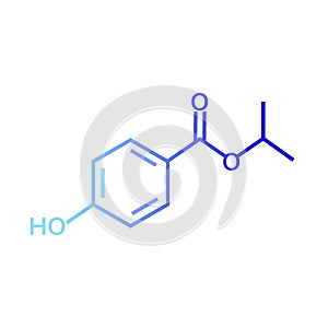 Isopropylparaben vector icon