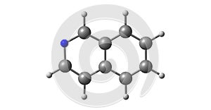 Isoquinoline molecular structure isolated on white