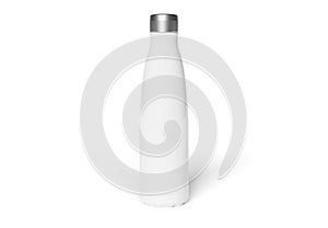 Isothermal sport bottle isolated on white mockup 3D rendering