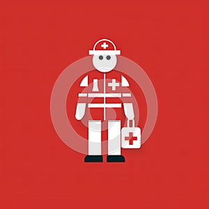 Isotype Style Paramedic Pictogram