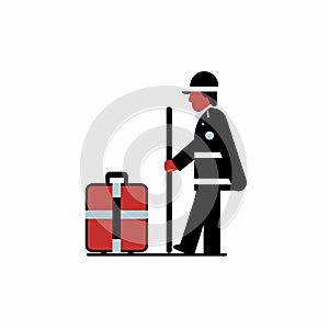 Isotype Style Paramedic Pictogram By Gerd Arntz