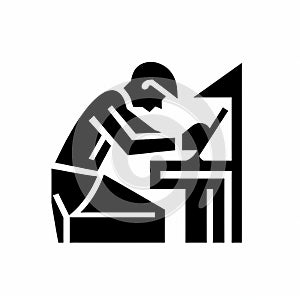 Isotype Style Pictogram Of Carpenter