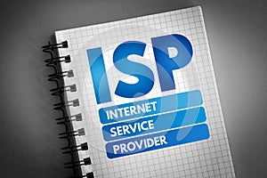 ISP - Internet Service Provider acronym