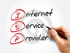 ISP - Internet Service Provider, acronym