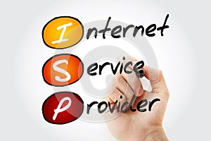 ISP - Internet Service Provider, acronym photo