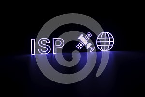 ISP neon concept self illumination background