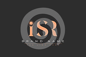 ISR abstract letter logo design
