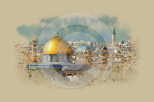 Israel, the dome of the rock in Jerusalem