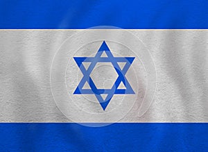 The Israel flag background. Live, education and work in Israel