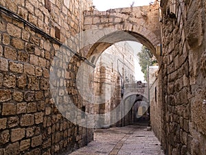 Gerusalemme vecchio la città vicolo 