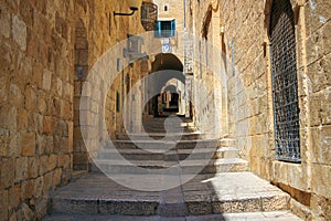 Israel, Jerusalem, stone streets