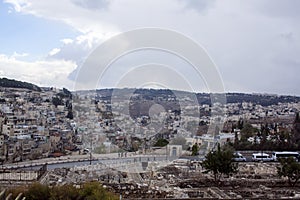 Israel landscape landmarks. Jerusalem view
