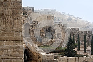 Israel landscape landmarks. Jerusalem view