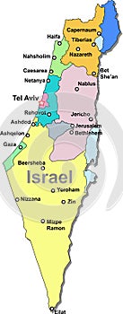 Israel map photo