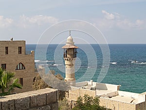 Israel. Mosque Dzhama el-Bajar (al-Bakhr, the Sea mosque) in Yaffo photo