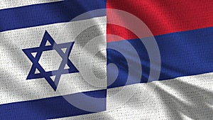 Israel and Republika Srpska Flag - Two Flags Together