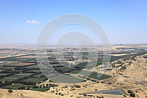 Israel Syria Border from Mount Bental, Golan